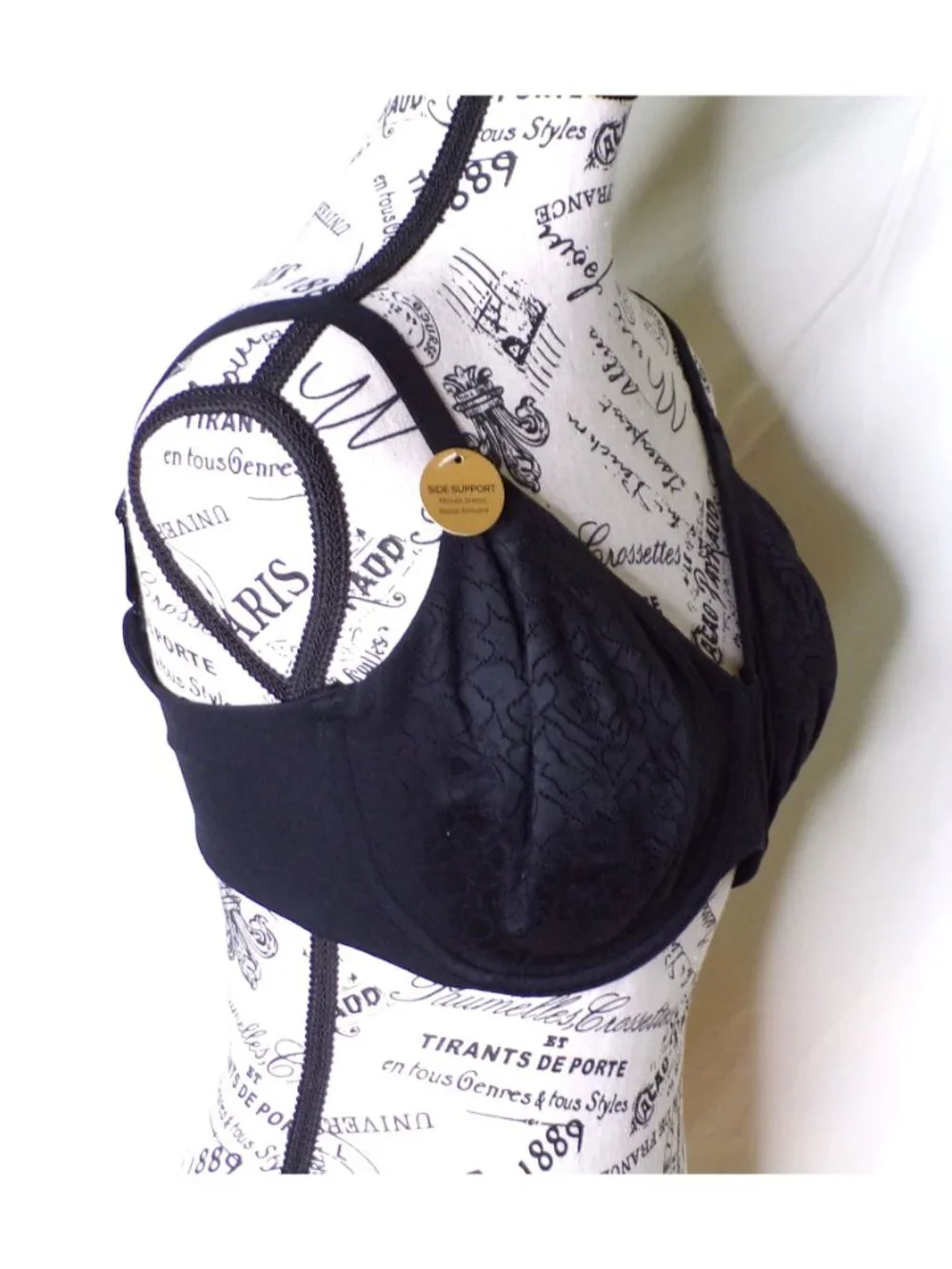 🆕WACOAL Inside Job Full Unpadded Underwire Bra 38G Black #855345 - Picture 6 of 8